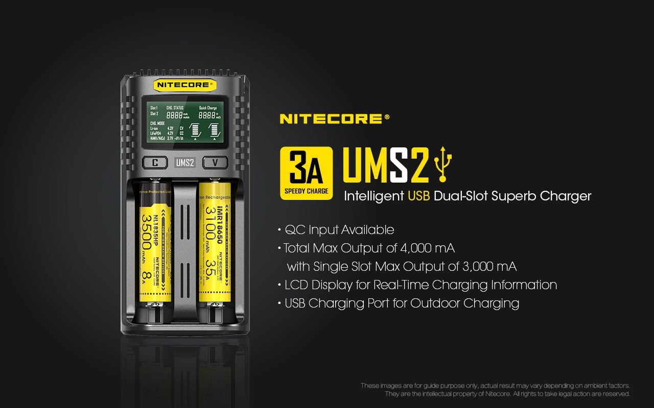 Carregador UMS2 - Nitecore